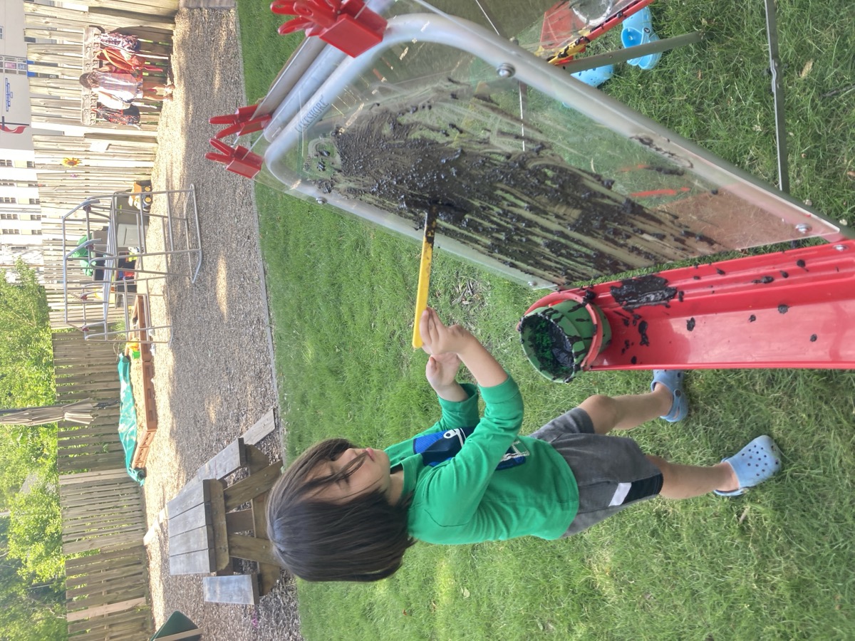 Mud painting activities